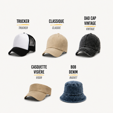Casquettes au choix